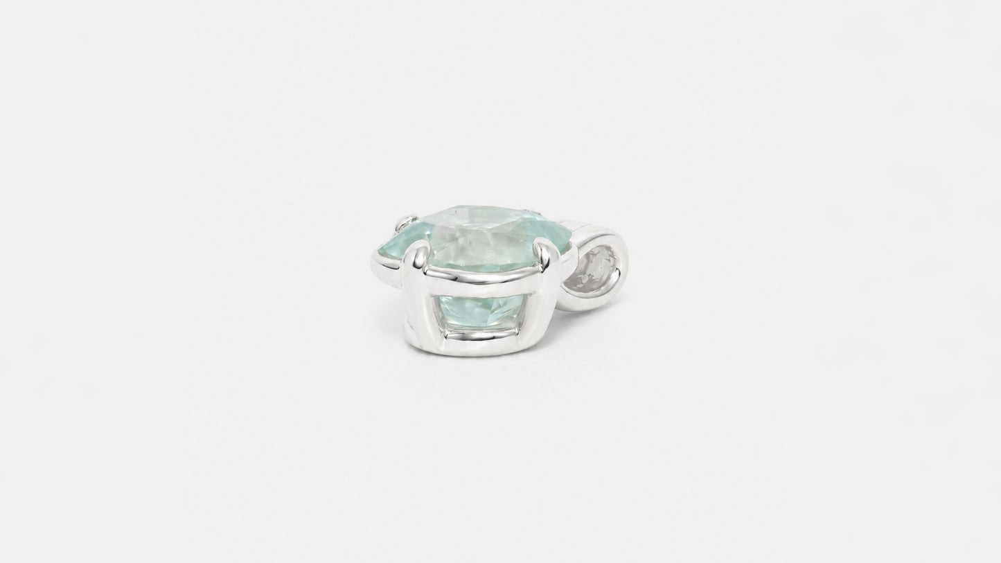 Anhänger | Anhänger aus Silber 925 mit Aquamarin Kissen Schliff aus Tansania (4,17 ct) - Bild 3 von Lulu Amani