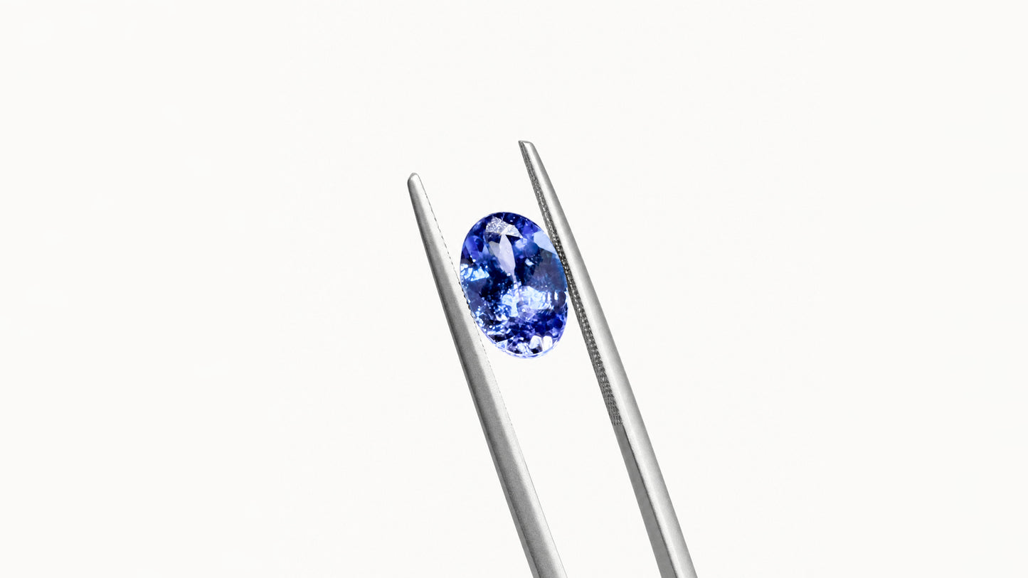 Tensor | Ring aus Silber 925 mit Tansanit oval Schliff aus Tansania (0,37 ct) - Bild 4 von Lulu Amani