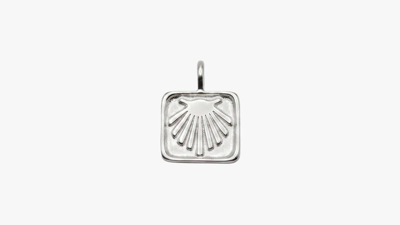Camino de Santiago Charm square (10 x 9mm)