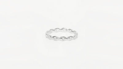 Chain oval  Ring thin