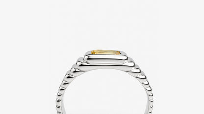 Ascend | Ring aus Sterling silver mit Saphir oktagon Schliff aus Madagaskar (0,32 ct) - Bild 2 von Lulu Amani