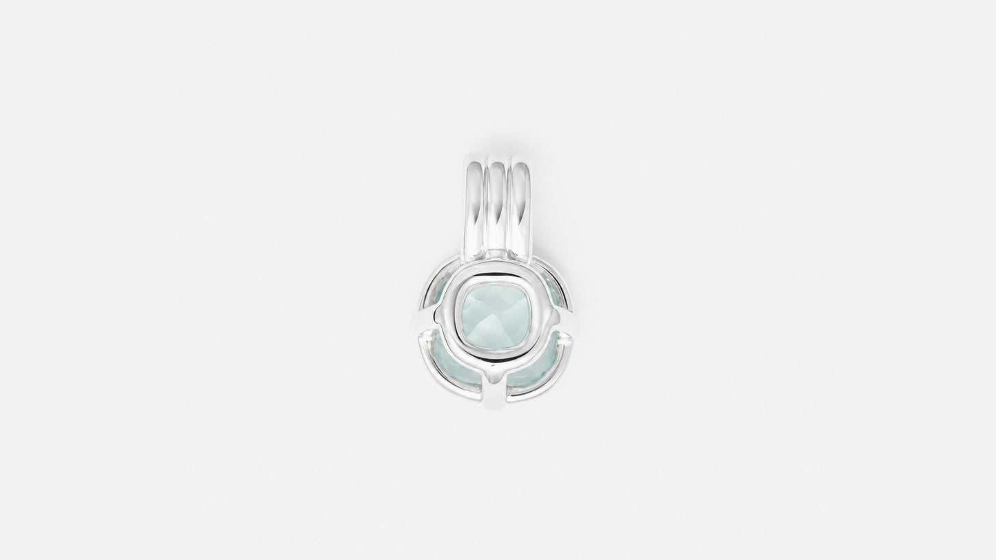 Anhänger | Anhänger aus Silber 925 mit Aquamarin Kissen Schliff aus Tansania (4,17 ct) - Bild 2 von Lulu Amani