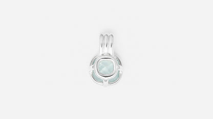 Anhänger | Anhänger aus Silber 925 mit Aquamarin Kissen Schliff aus Tansania (4,17 ct) - Bild 2 von Lulu Amani