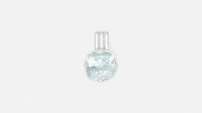 Solitaire Anhänger mit Aquamarin
