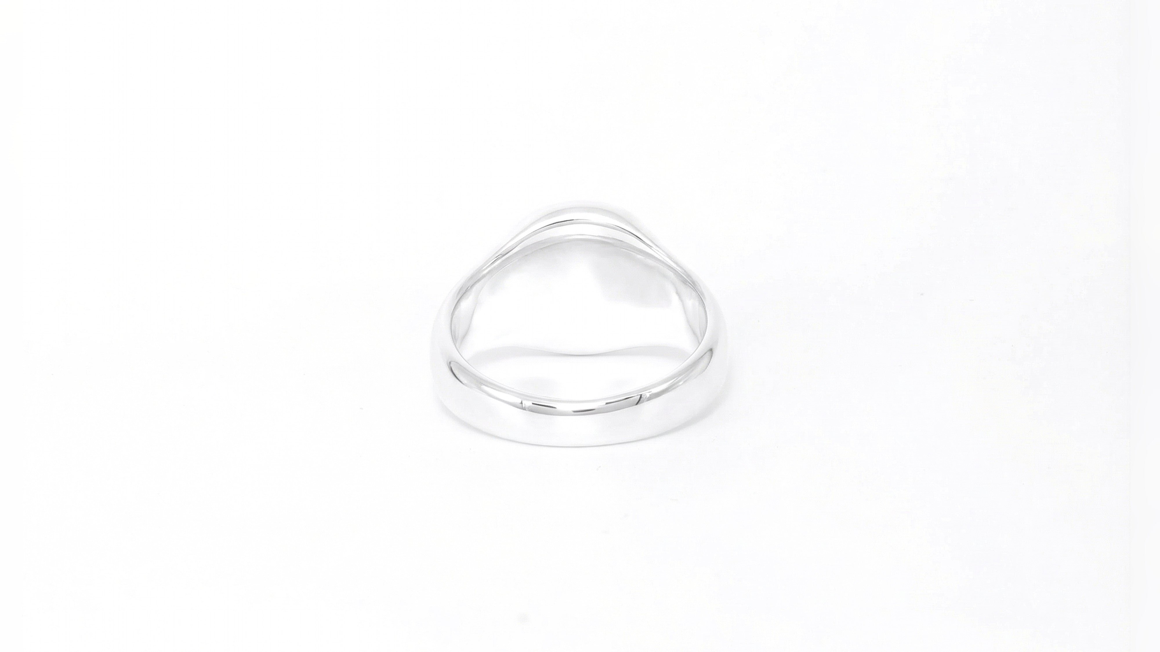 Qubic Signet Ring round made of Silver 925 - Image 3 of Lulu Amani