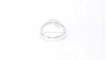 Qubic Signet Ring round made of Silver 925 - Image 3 of Lulu Amani