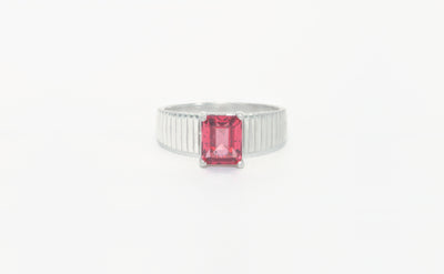 Ripple Ring medium mit Malaya Granat