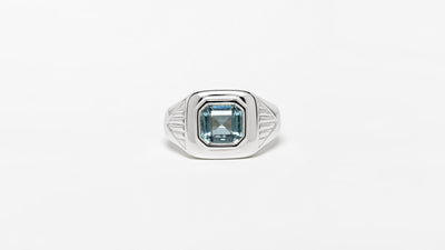 Signet Ring Aquamarine
