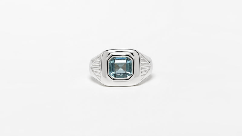 Signet Ring Aquamarine