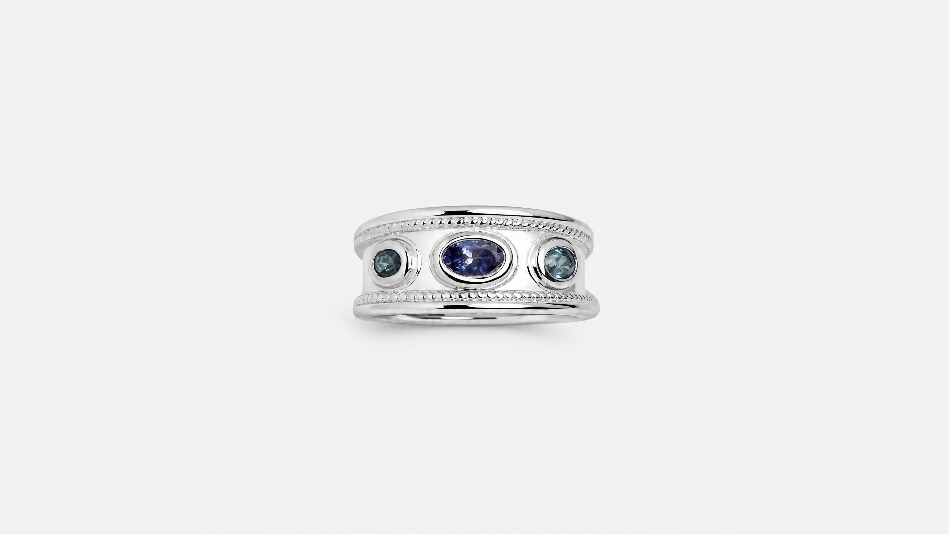 Tensor | Ring aus Silber 925 mit Tansanit oval Schliff aus Tansania (0,37 ct) - Bild 3 von Lulu Amani
