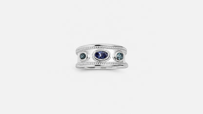 Tensor | Ring aus Silber 925 mit Tansanit oval Schliff aus Tansania (0,37 ct) - Bild 3 von Lulu Amani