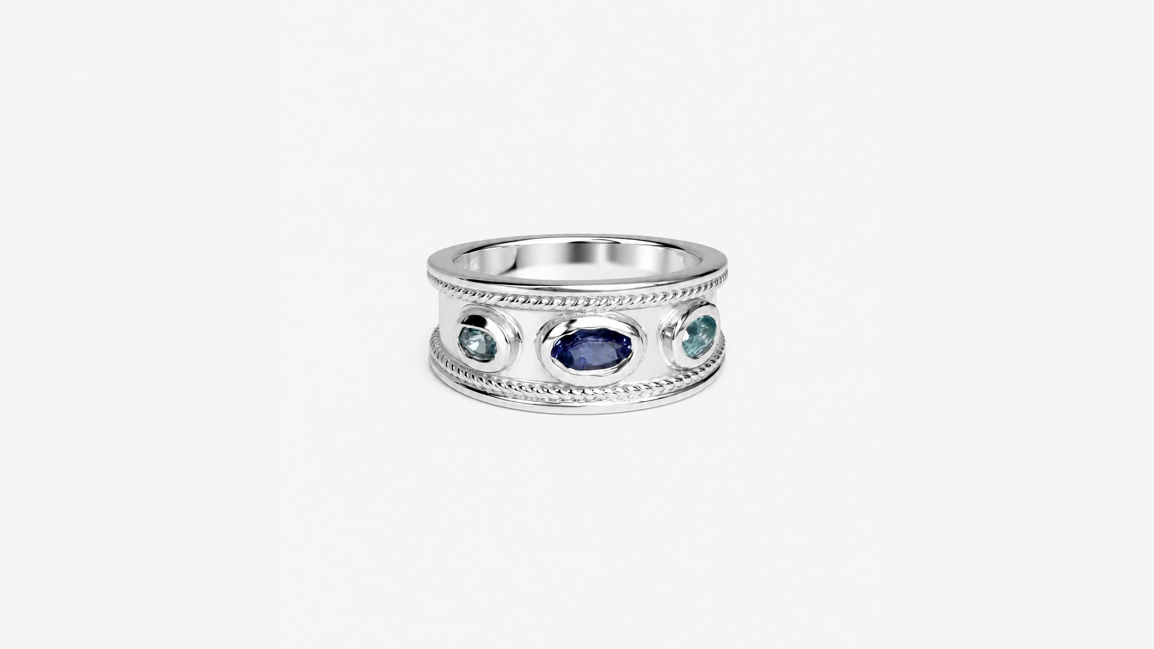 Tensor | Ring aus Silber 925 mit Tansanit oval Schliff aus Tansania (0,37 ct) - Bild 1 von Lulu Amani