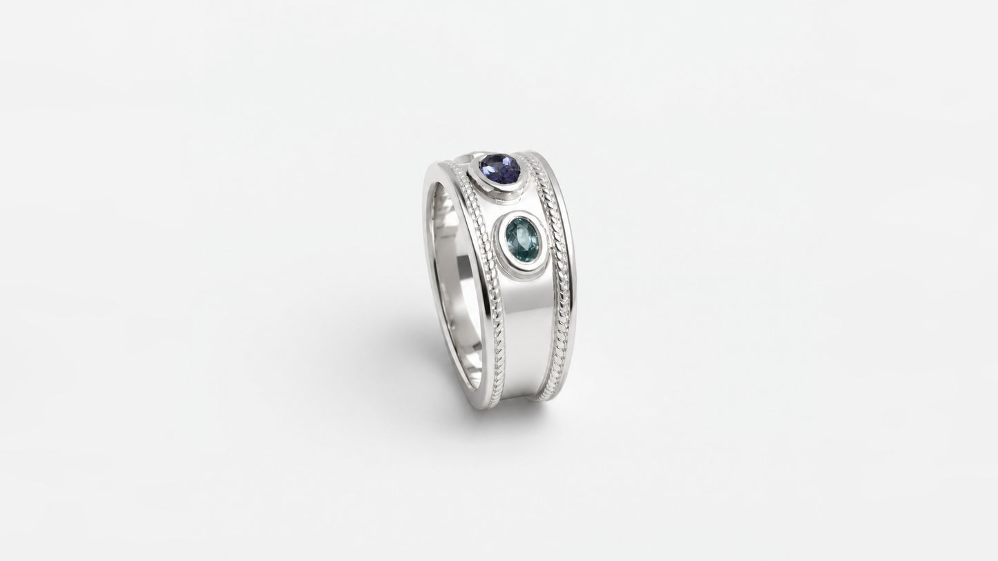 Tensor | Ring aus Silber 925 mit Tansanit oval Schliff aus Tansania (0,37 ct) - Bild 2 von Lulu Amani
