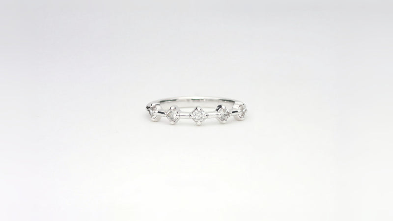 Gap | Ring aus Silber 925 mit weisser Zirkon von Lulu Amani