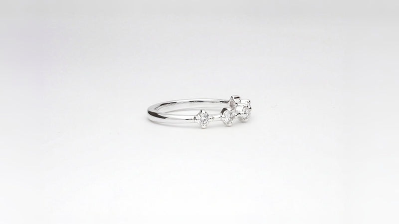 Gap | Ring aus Silber 925 mit weisser Zirkon von Lulu Amani