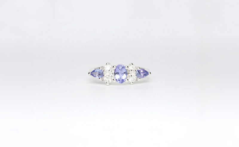 Tanzanite | Ring aus Silber 925 mit Tansanit oval Schliff aus Tansania (0,45 ct) von Lulu Amani