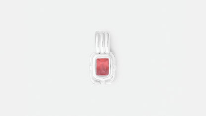 Anhänger | Anhänger aus Silber 925 mit Malaya Granat oktagon Schliff aus Tansania (2,44 ct) - Bild 2 von Lulu Amani