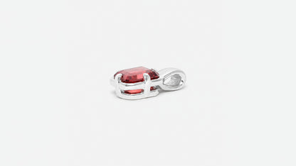 Anhänger | Anhänger aus Silber 925 mit Malaya Granat oktagon Schliff aus Tansania (2,44 ct) - Bild 3 von Lulu Amani