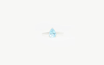 Tensor Ring thin w/blue Topaz